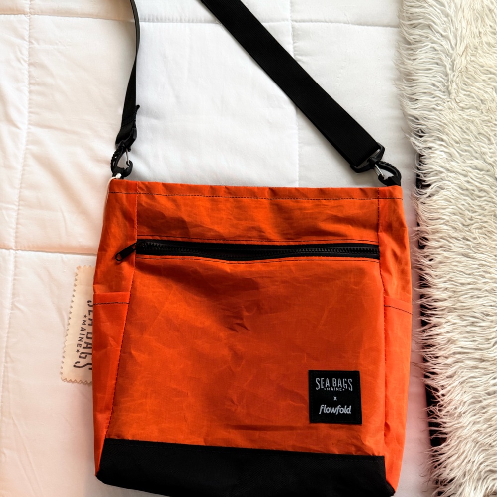 SeaBags Orange Crossbody Bag